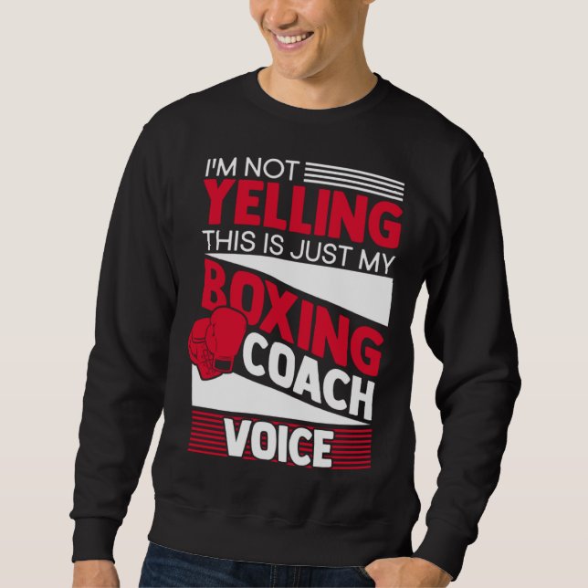 Boxing Gloves Coach Kickboxing MMA Workout Boxing  Sweatshirt (Vorderseite)
