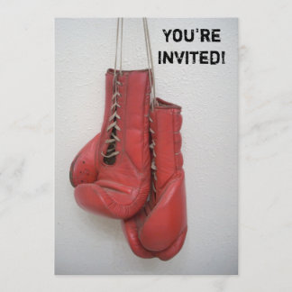 Boxing Gloves Invitations Birthday/Bachelor/Any Einladung