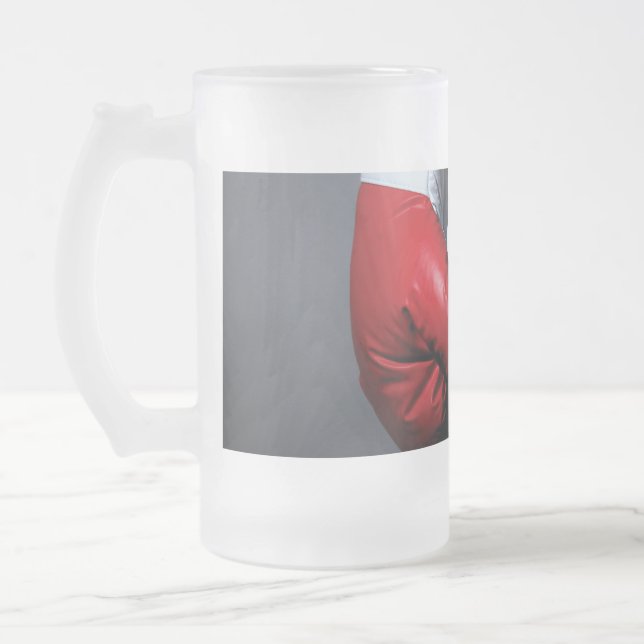Boxing Gloves Mattglas Bierglas (Links)