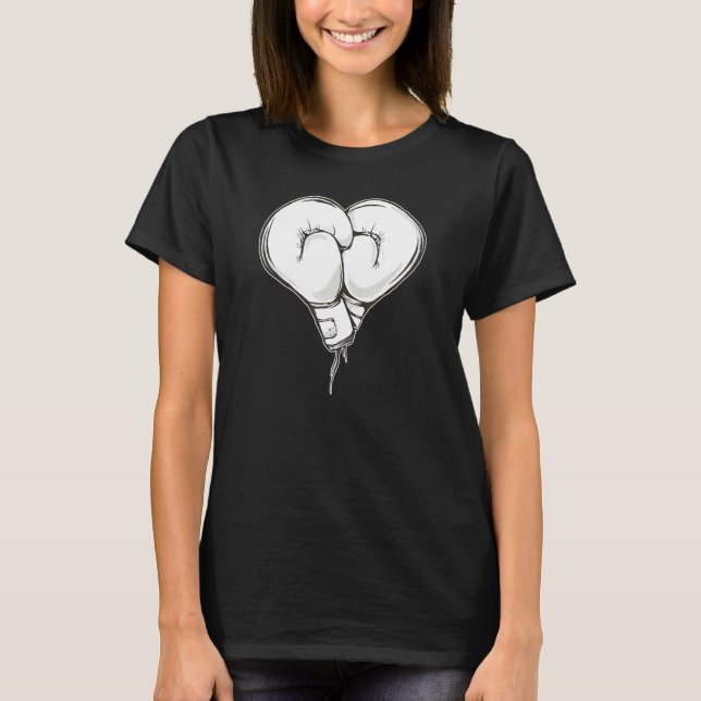 Boxing gloves with heart shape  partner for boxers T-Shirt (Vorderseite)
