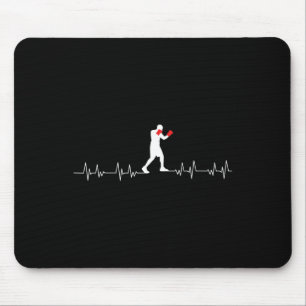 Boxing Heartbeat Art Boxing Gloves Gym Boxer Boys Mousepad