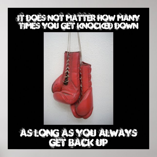 Boxing Inspiration Leinwand Poster (Vorne)