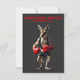 Boxing Kangaroo Dankeskarte