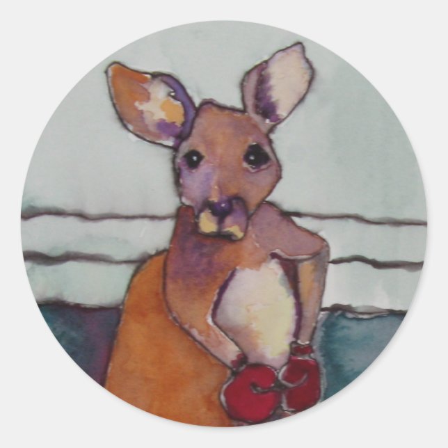 BOXING KANGAROO - STICKERS (Devant)