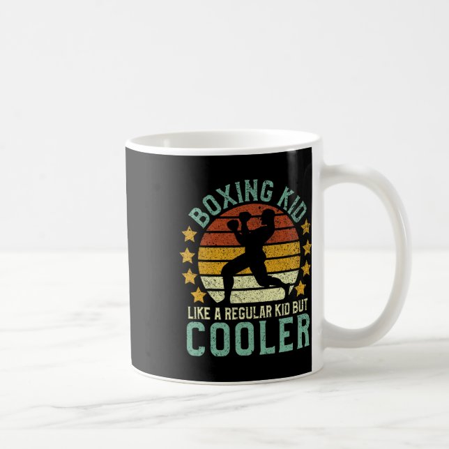 Boxing Kid Funny Youth Boxer Geschenk Kaffeetasse (Rechts)