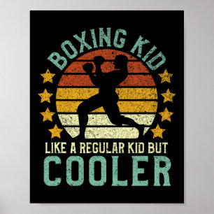 Boxing Kid Funny Youth Boxer Geschenk Poster