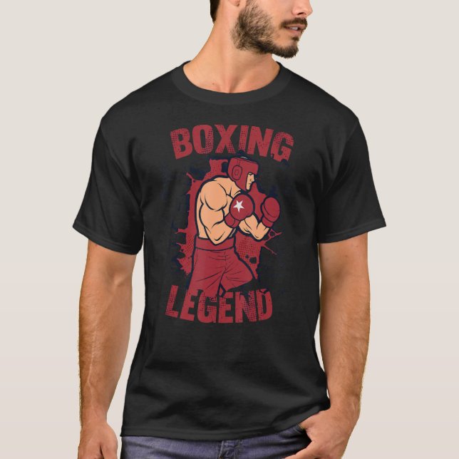 Boxing Legend Boxer Thai Boxer Kickboxer Fist Figh T-Shirt (Vorderseite)