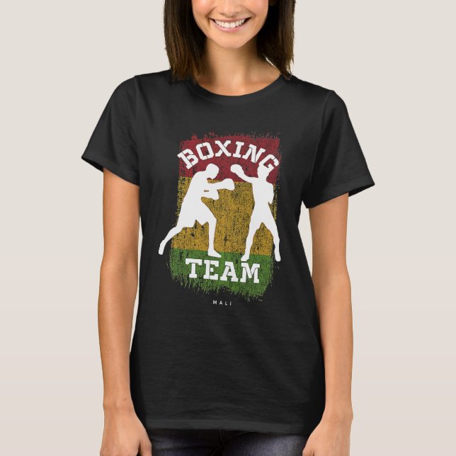 Boxing Mali Combat Sports Fighter Boxing T-Shirt (Vorderseite)