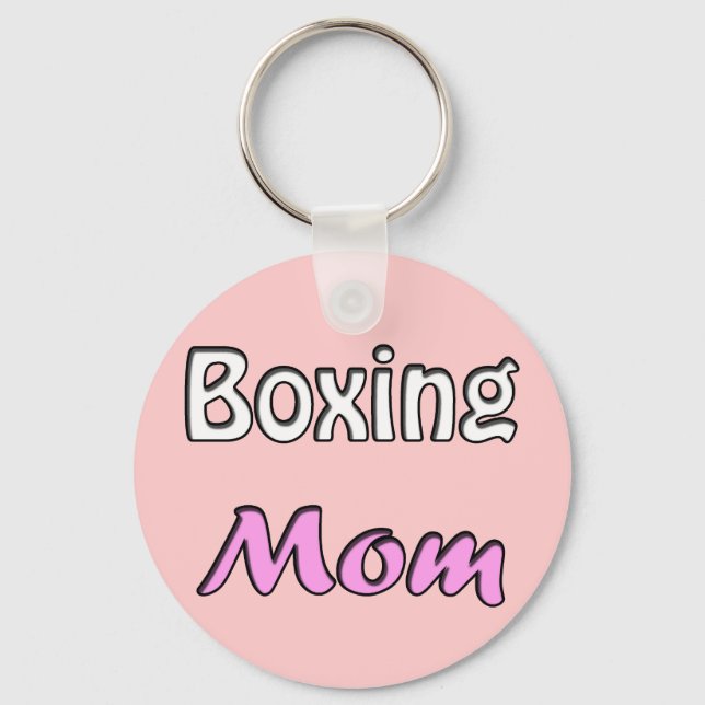 Boxing-Mama Schlüsselanhänger (Vorderseite)