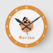 Boxing Martial Arts Girl Boxer Orange Kinder Name
