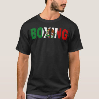 Boxing Mexico Flag T - Shirt