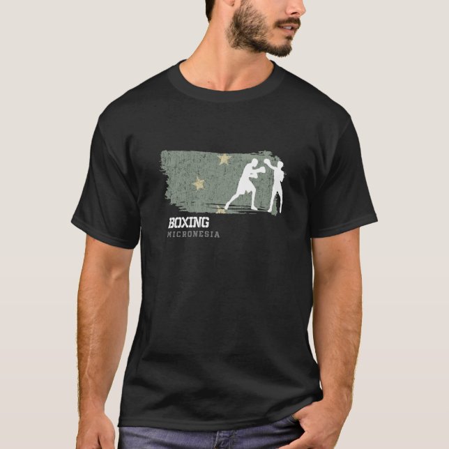 Boxing Micronesia Combat Sports Fighter Boxing  1 T-Shirt (Vorderseite)