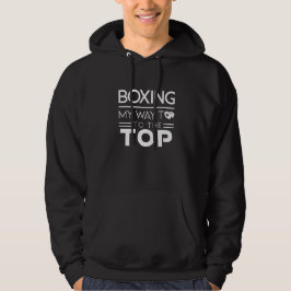 Boxing-Motivationszitat Fett Minimal Typografie Hoodie