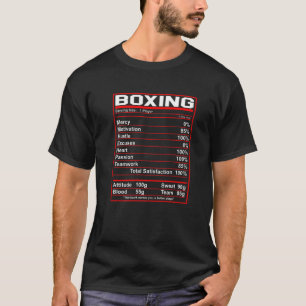 Boxing Nutrition Facts Boxer T-Shirt