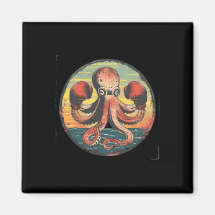 Boxing-Oktopus-Liebhaber Ozean Meer Kreatur Boxer Magnet