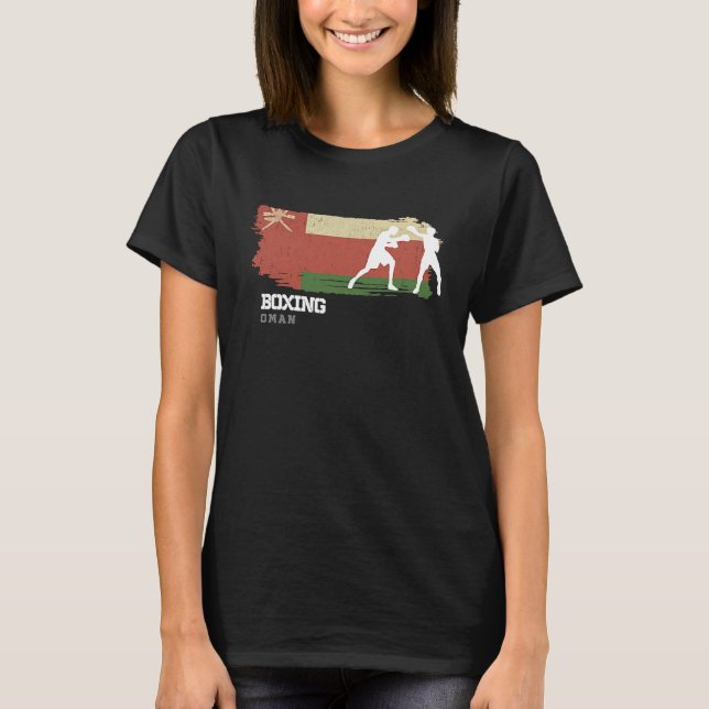 Boxing Oman Combat Sports Fighter Boxing T-Shirt (Vorderseite)