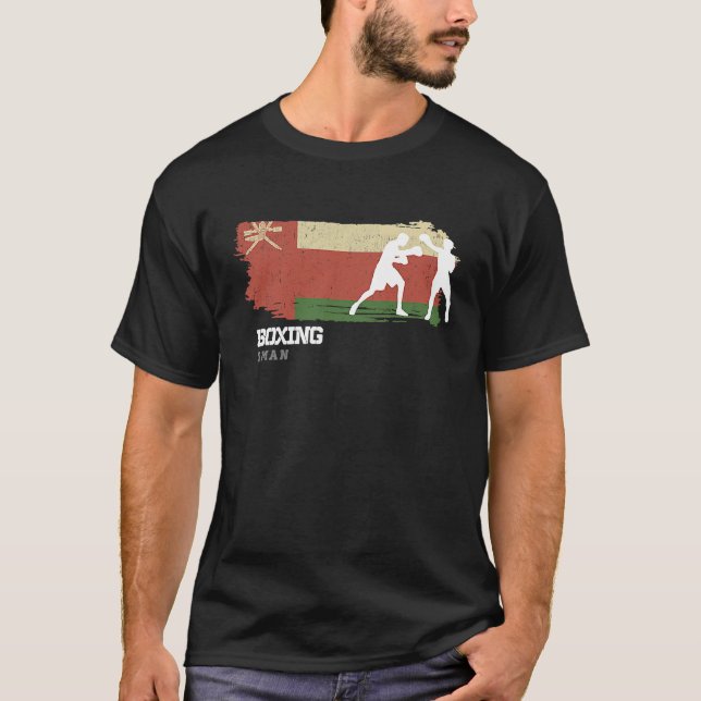 Boxing Oman Combat Sports Fighter Boxing T-Shirt (Vorderseite)