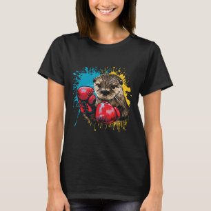 Boxing Otter Liebhaber Boxhandschuhe Kickboxen Lus T-Shirt