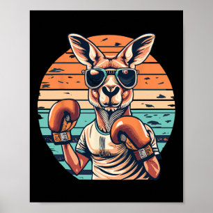 Boxing Roger Australian Kangaroo Boxing Boxer Kang Poster
