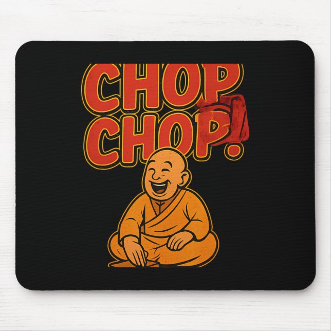 Boxing Spaß Chop Cartoon Priest Mousepad (Vorne)