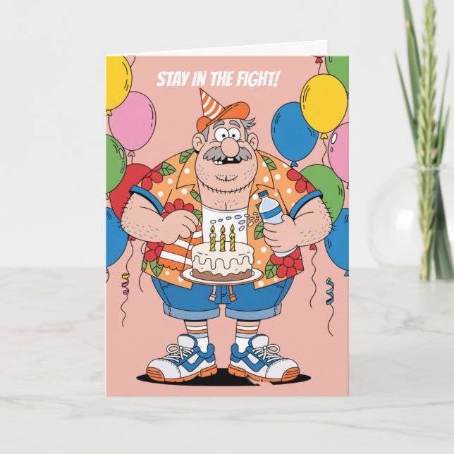 Boxing-Trainer-Eckenmann-Birthday-Design Karte (Vorderseite)