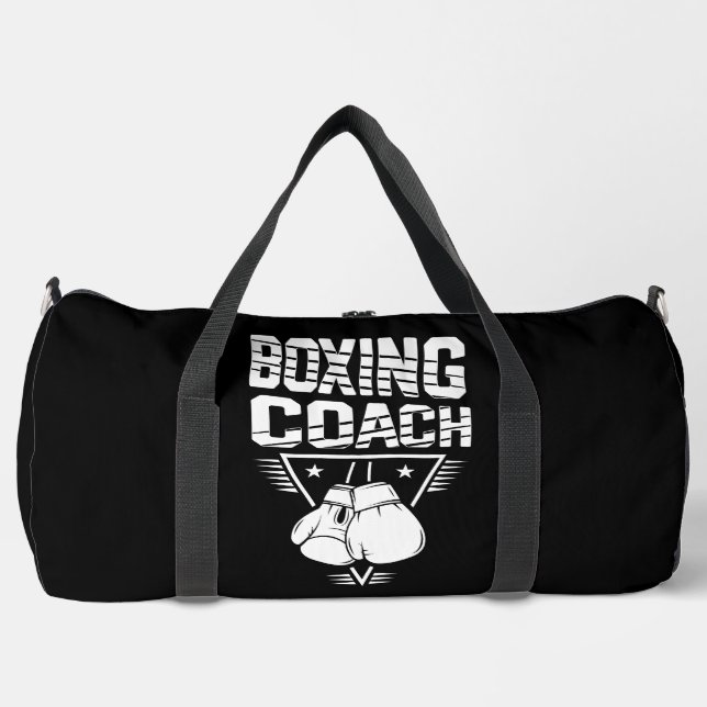 Boxing-Trainer weiße Handschuhe Duffle Bag (Vorderseite)