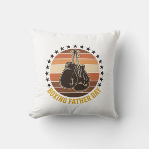 Boxing Vater Tag Vintage Handschuhe Shirt Design_1 Kissen