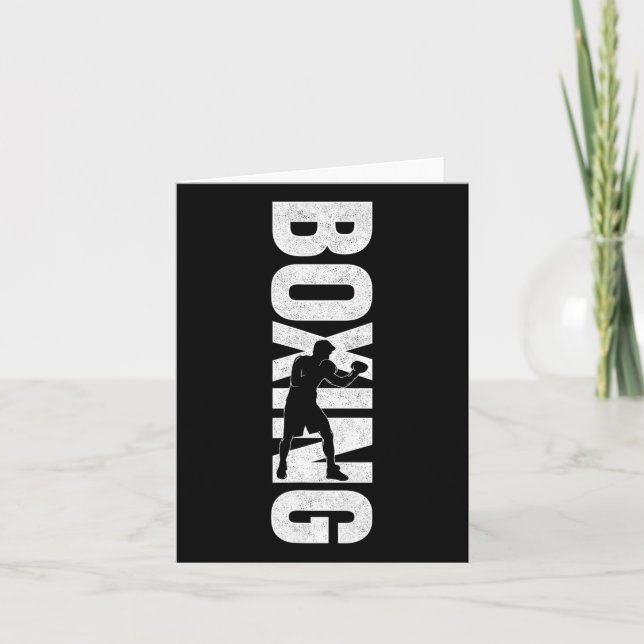 Boxing Vintag 4 Karte (Vorderseite)