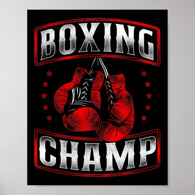 Boxing Vintag Boxing Champ Poster (Vorne)
