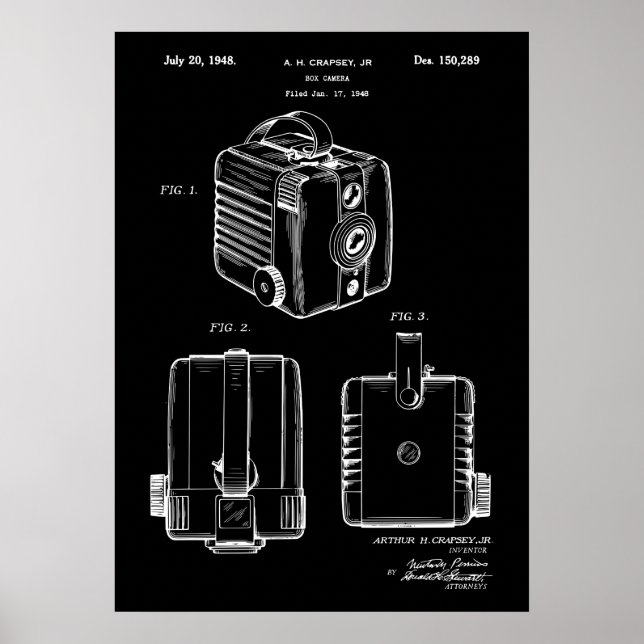 Boxkamera-Patent Poster (Vorne)