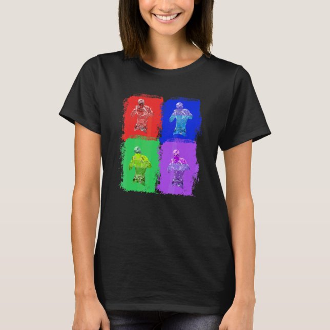 Boxkampf Box Boxer Pop Art T-Shirt (Vorderseite)