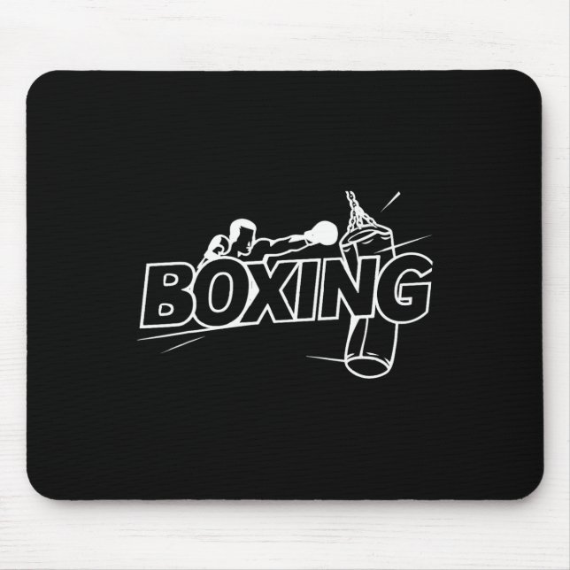Boxkämpfer Boxen Kickboxen Boxfan Box Mousepad (Vorne)