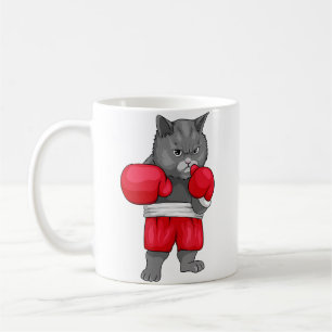 Boxkatze für einen Boxer und Katzenliebhaber Kaffeetasse