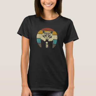 Boxkatze Vintag mit Boxhandschuhen-Retro T-Shirt