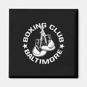 Boxklub Baltimore Handschuhe Grafik für ein Boxen Magnet