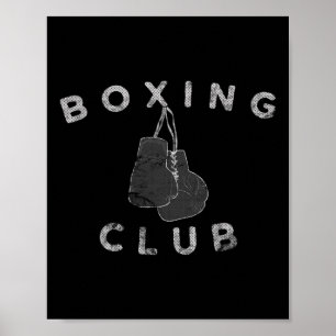 Boxklub Gewitterte Boxhandschuhe Poster