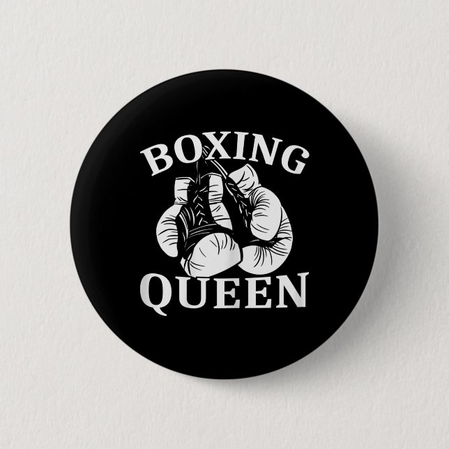 Boxkönigin der Frauen Kickboxen  Button (Vorderseite)