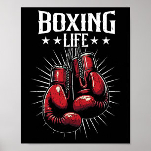 Boxlebenskickboxen Kickboxer Kickboxer Beruf Poster