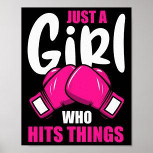 Boxliebhaber Boxen Girl Just a Girl Poster