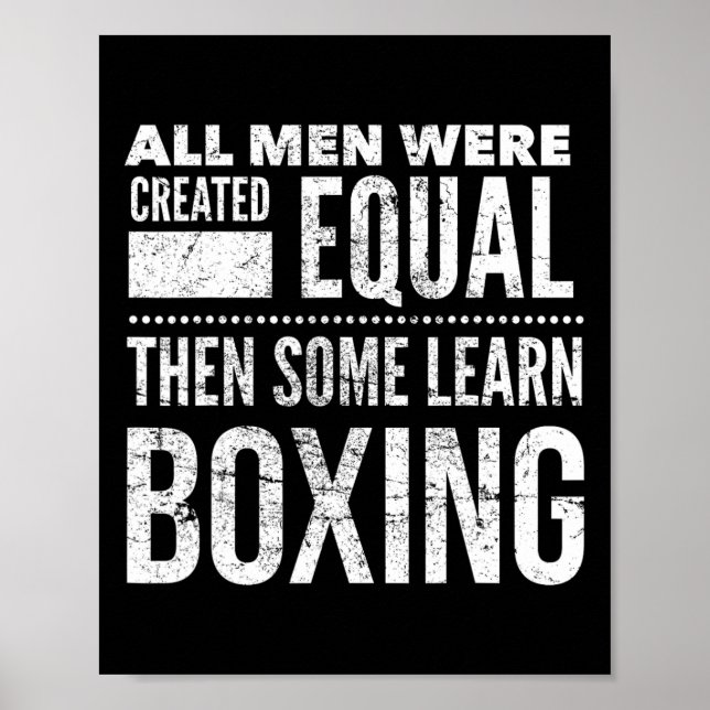 Boxmännchen Funny Boxer Aussage für Trainer Gym Mo Poster (Vorne)
