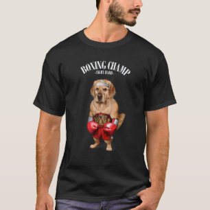 Boxmeister Golden Retriever Hund Kämpfer T-Shirt