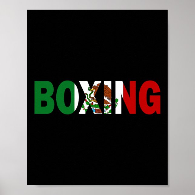 Boxmexiko-Flagge Poster (Vorne)