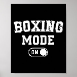 Boxmodus Ein Lustiges Boxergeschenk Trainer Coach Poster