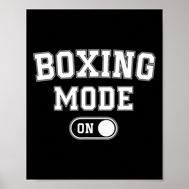 Boxmodus Ein Lustiges Boxergeschenk Trainer Coach  Poster (Vorne)