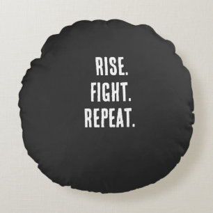 Boxmotivations-Shirt Rundes Kissen
