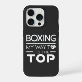 Boxmotivationszitat Fett Minimal Typografie iPhone 15 Pro Hülle