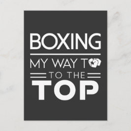 Boxmotivationszitat Fett Minimal Typografie Postkarte