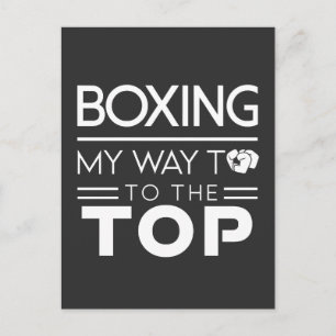 Boxmotivationszitat Fett Minimal Typografie Postkarte