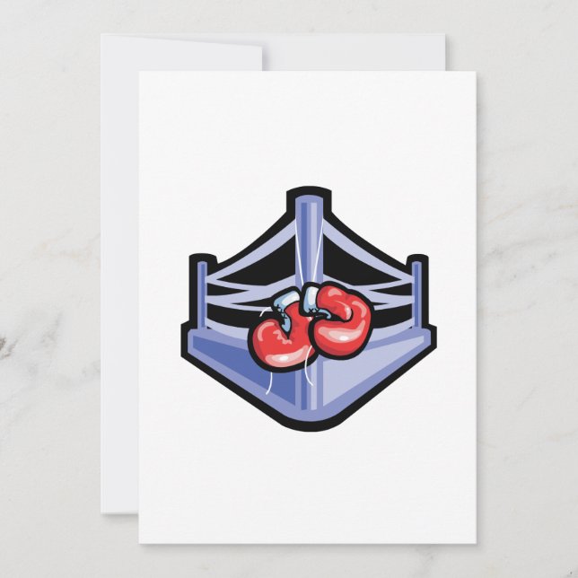 Boxring Einladung (Vorderseite)