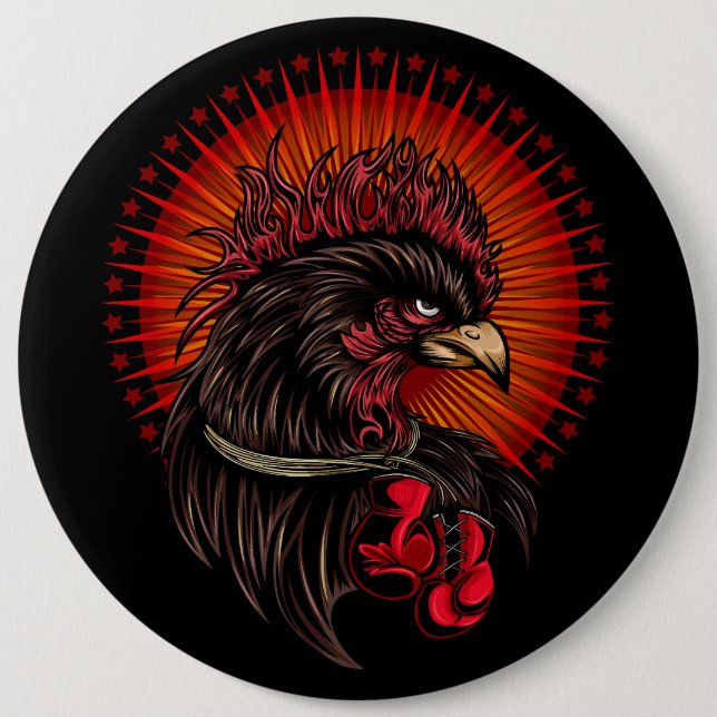 Boxrooster Button (Vorderseite)